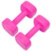 2 шт. 4 фунта Гантели Фитнес Тяжелая атлетика Бодибилдинг Йога Спорт Оборудование для похудения Розово-красный