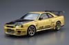Aoshima Bunka Kyozai The Tuned Car Top Secret BNR34 Skyline Масштабная пластиковая модель Сборный комплект ООО. (АОСИМА) GT-R '99 (Nissan) 1/24