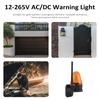 12-265V ACDC Warning Light for Gate Opener Universal Emergency Flashing Lights Strobe IP54 High