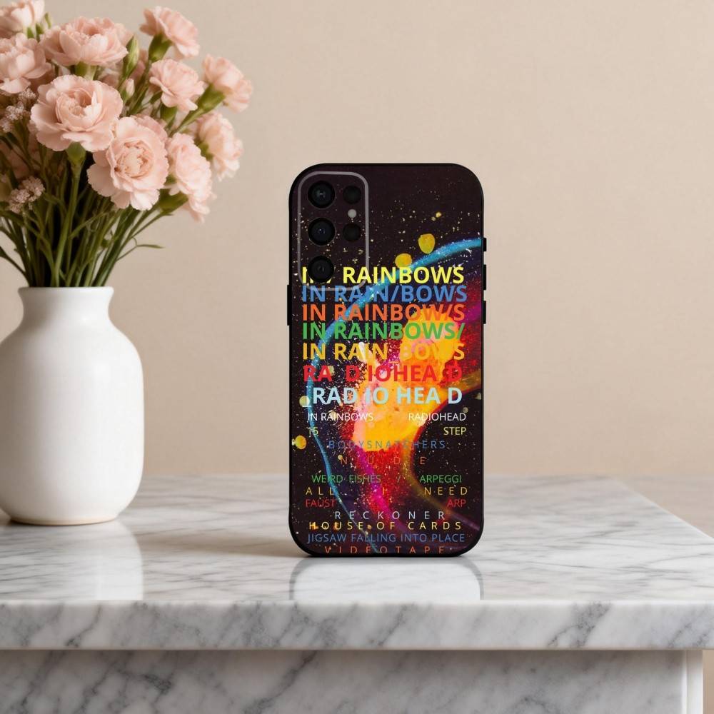 Альтернативный чехол для телефона R-Radiohead -D для Samsung S25,24,23,22,30,21,10,9,Ultra,Plus,Lite,FE,4,5 G Мягкий черный чехол