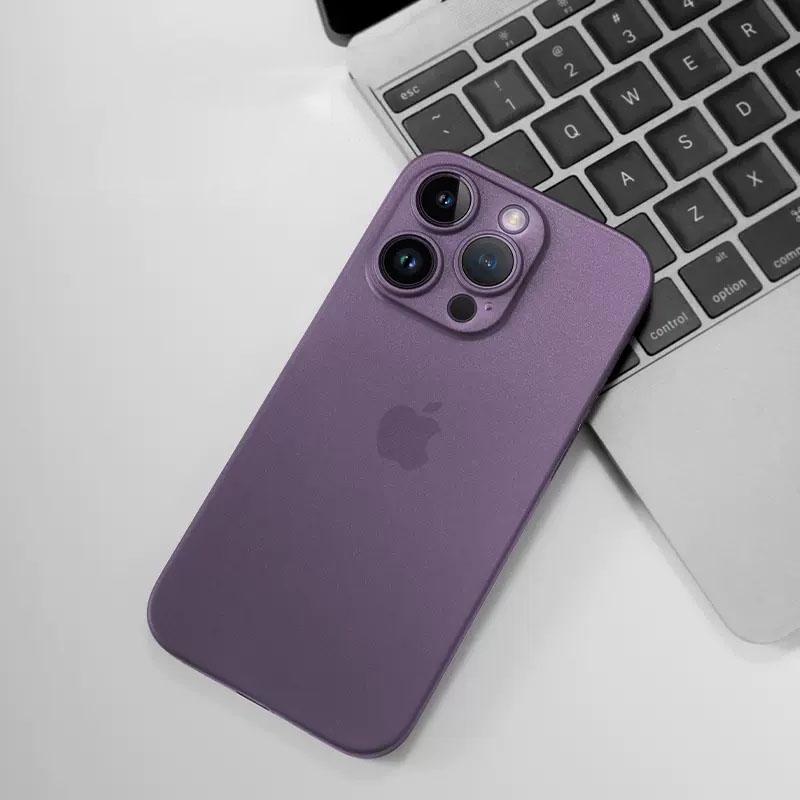 Ультратонкий матовый чехол на заднюю панель толщиной 0,3 мм для iPhone 14 Plus 13 Mini Pro Max, прозрачный жесткий мягкий корпус из полипропилена для Apple 13P 14P Coque