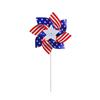 Набор из 3 вертушек с патриотическими украшениями, вращающиеся вертушки с американским флагом на палочке и колышком ко Дню независимости, Дню памяти, праздничные принадлежности для июля 4-го июля