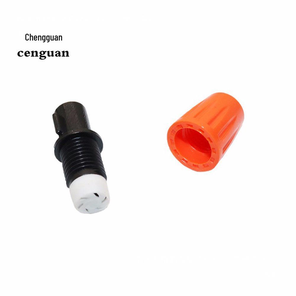 Orange Adjustable Single-Nozzle Atomizing Micro-Sprinkler for Irrigation