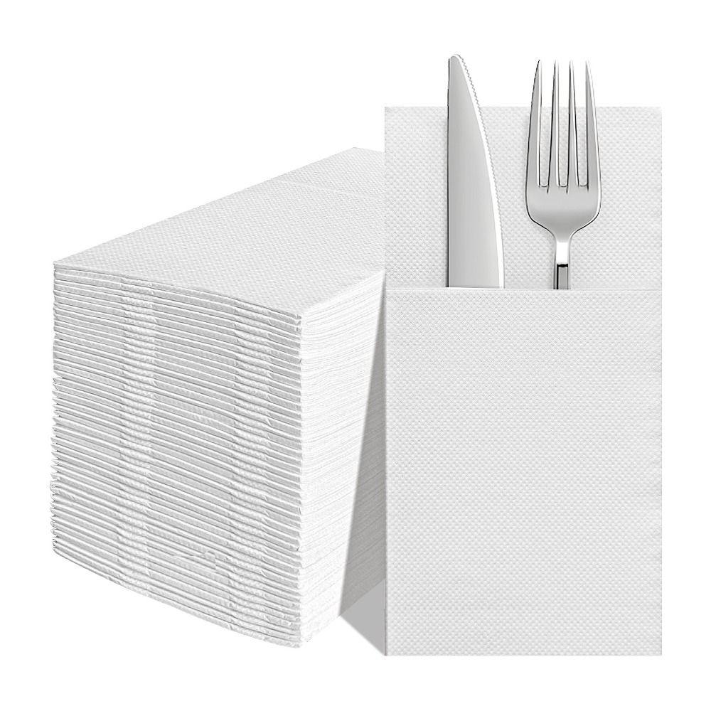 Thicken Prefolded Paper Napkins Hygiene Dinner Napkins Cafe Supplies