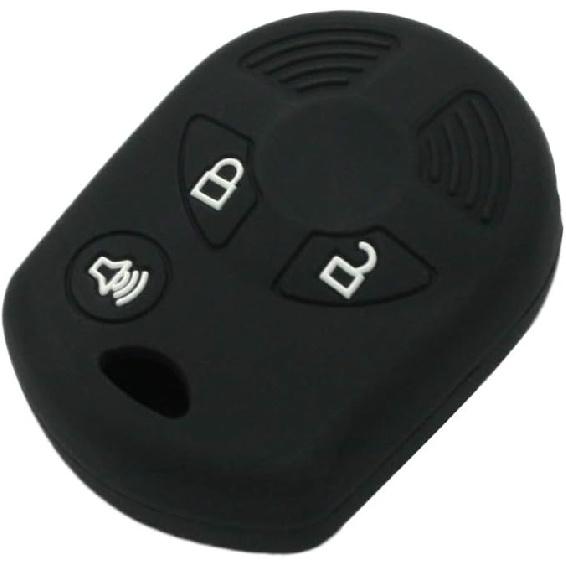 SEGADEN Silicone Cover Protector Case Holder Skin Jacket Compatible with Ford Edge Escape Expedition Explorer F-150 Flex Ranger Windstar 3 Button