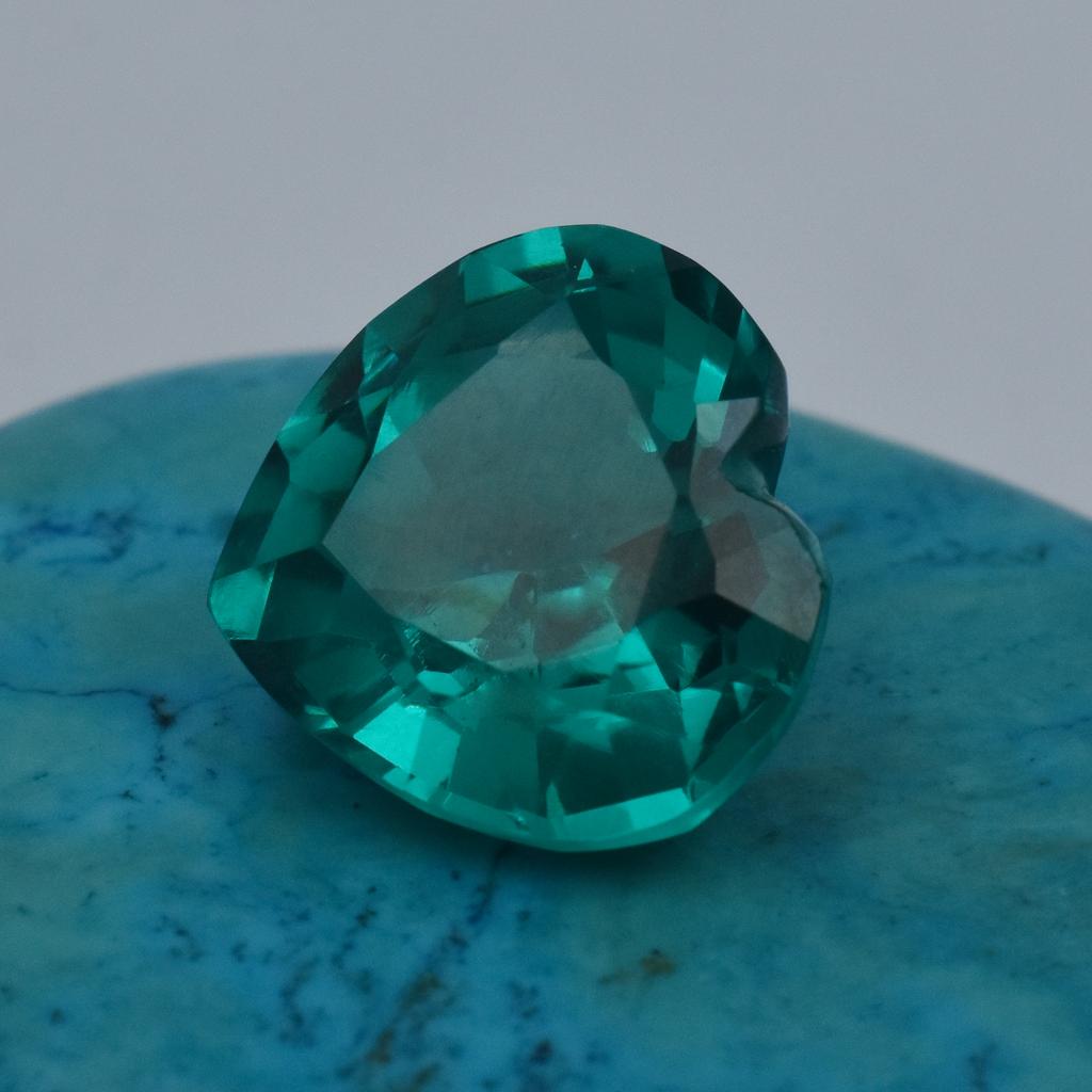 Natural Green Tourmaline Loose Gemstone Heart Cut 10.65 ct October Birthstone for Gem Collections