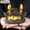 Творческий краб фиолетовый песок чай питомец ручной работы позолоченная чайная игрушка фигурка держатель для чайной кисточки подставка для ручек чайная тарелка украшение стола