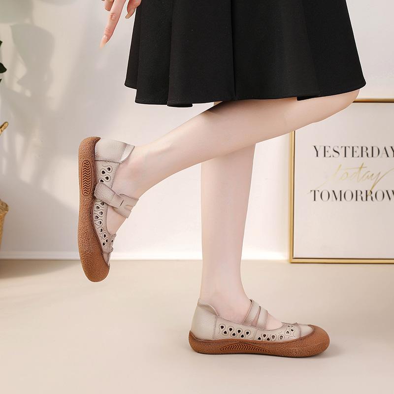 Новые римские туфли-лодочки женские туфли из коровьей кожи на плоской подошве ленивые туфли женские туфли Мэри Джейн широкие осенние туфли для вождения женские туфли на плоской подошве