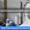 Disposable Wall-Mounted Toilet Brush for Easy Replacement and No-Wash Cleaning