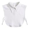 New Women White Lace Fake Collar Vintage Shirt Detachable Collar Front Tie Men Lapel Blouse Top Sweater Cotton False Collars