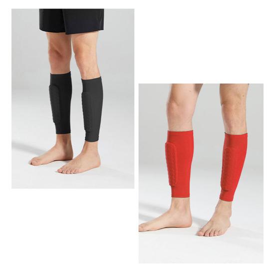 1 Pair Soccer Shin Guards Adults Impact Protection Shin Guards with Honeycomb Pads Anti-Slip Ski Shin Pads for Football Rugby Tennis