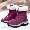 Women Winter Snow Boots Super Warm Women Hiking  High Quality Waterproof Leather High Top Big Size Boots Outdoor Sneakers