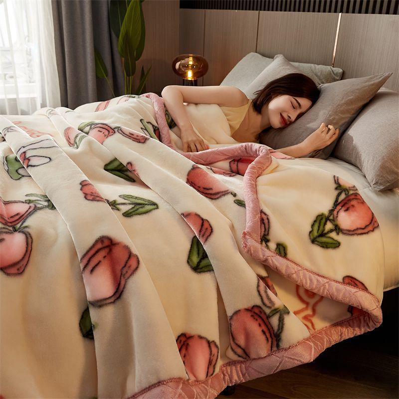 G5Z Зимнее Утолщенное Фланелевое Одеяло – Коралловое Теплое Односпальное Постельное Белье для Общежития