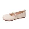 Evening Breeze Gentle Soft Sole Mary Jane Single Shoes  Summer New Retro Shallow Mouth Versatile Lazy Bean Shoes