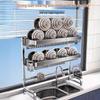 Extendable Double-Layer Carbon Steel Over-Sink Dish Drying Rack