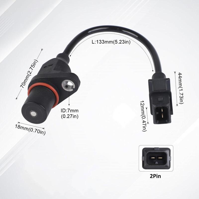 Reliable Wear Resistant Crankshaft Position Sensor Black PP Car Engine Parts for Hyundai Accent Kia Rio