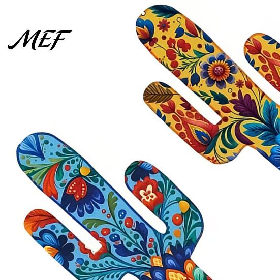 Decorative Photo Props for Parties 2Pcs Cactus Wall Decor, Western Wooden Home Farmhouse Mexican Vintage Ethnic Hanging Ornaments Art Living