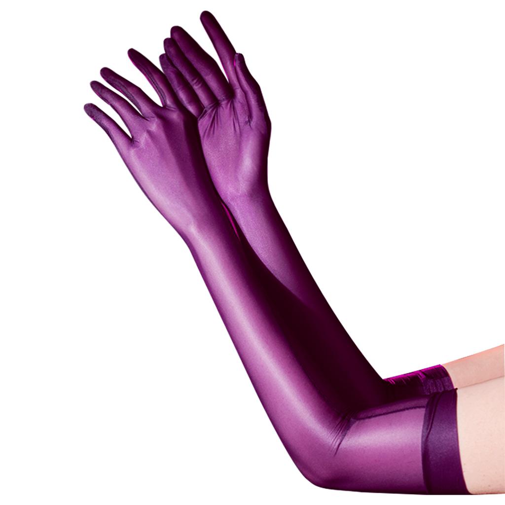1 пара глянцевых шелковистых перчаток, эластичные перчатки длиной до локтя, ультратонкие перчатки, вечерние костюмы, аксессуары