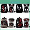 Школьный рюкзак, сумка для ланча, пенал Venom для детей, набор из трех предметов для детей