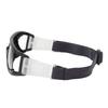 Sports Goggle Impact Resistant Fog Proof Safety Basketball Glasses with Adjustable Band for Running Cycling Black
