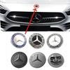 57mm car aluminum hood emblem front badge modification accessories suitable for Mercedes Benz AMG A B C E G W212 W213 W214