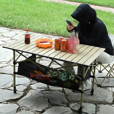 Уличный складной стол для путешествий в автомобиле, длинный переносной стол для яичных рулетов, походный стол для барбекю с сетчатой сумкой, легкие устойчивые уличные столы