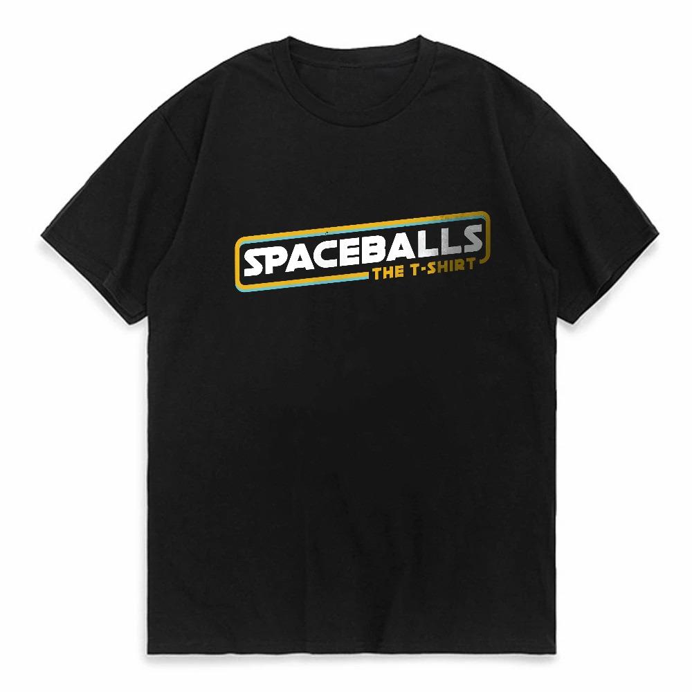 Spaceballs Printed T-Shirt Cotton casual Sci-Fi Graphic Tees for Men Women Summer Tops Nerd Str