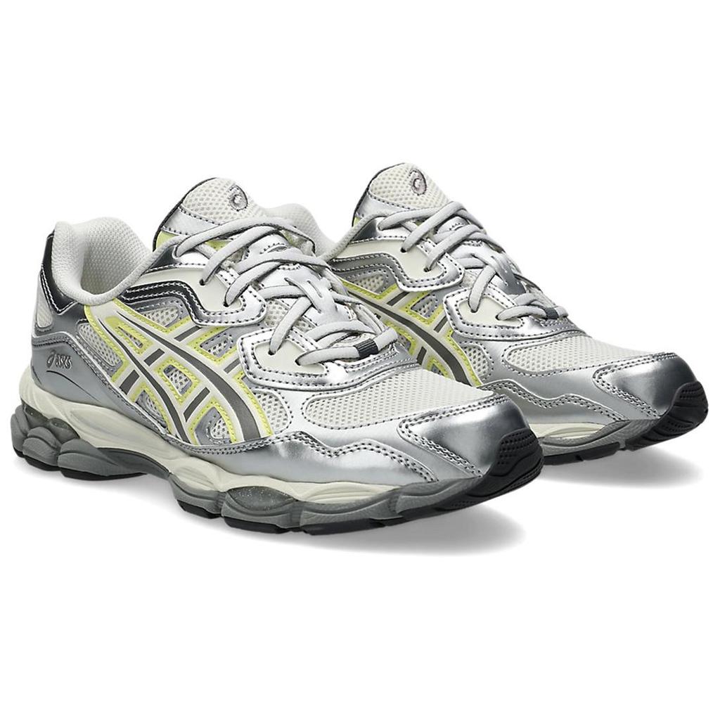 Emmi x ASICS Gel NYC Серебристый Желтый Huddle Женские Кроссовки Белый 1202A498-100