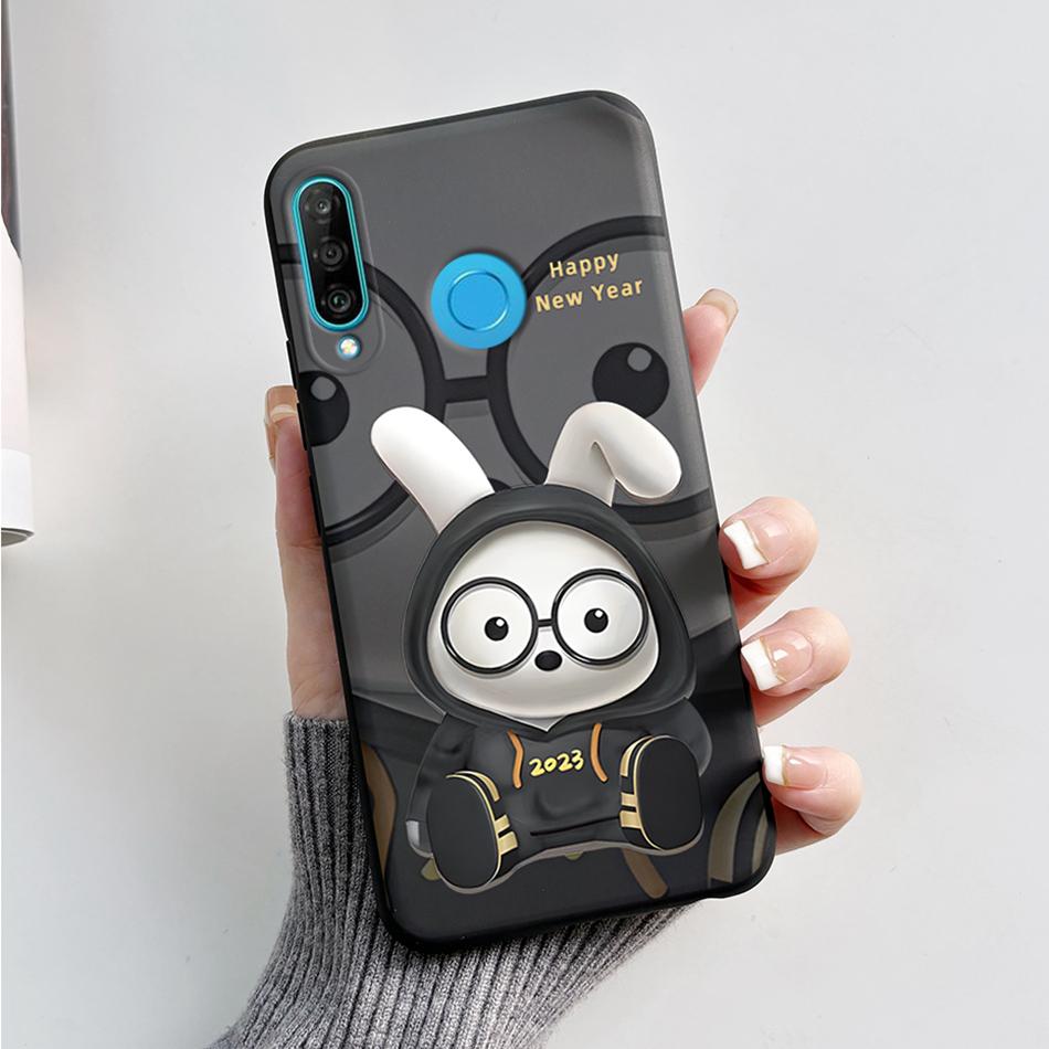Чехол для Huawei P30 Lite Милый Мультяшный Медведь Лягушка Мягкий Матовый Силиконовый Чехлы для Телефона Для Huawei P30 P30Lite P30Pro P 30 Lite Pro Чехол