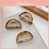 Elegant Korean Style Medium Acetate Half Circle Alloy Hair Claw Clip For Women