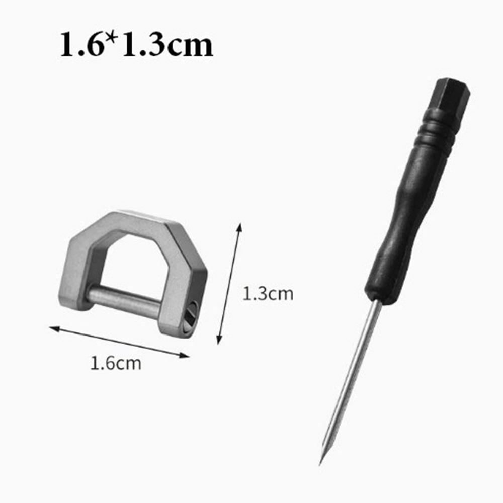 Portable Titanium Horseshoe Buckles Multifunctional Keychain Hooks Outdoor Accessories