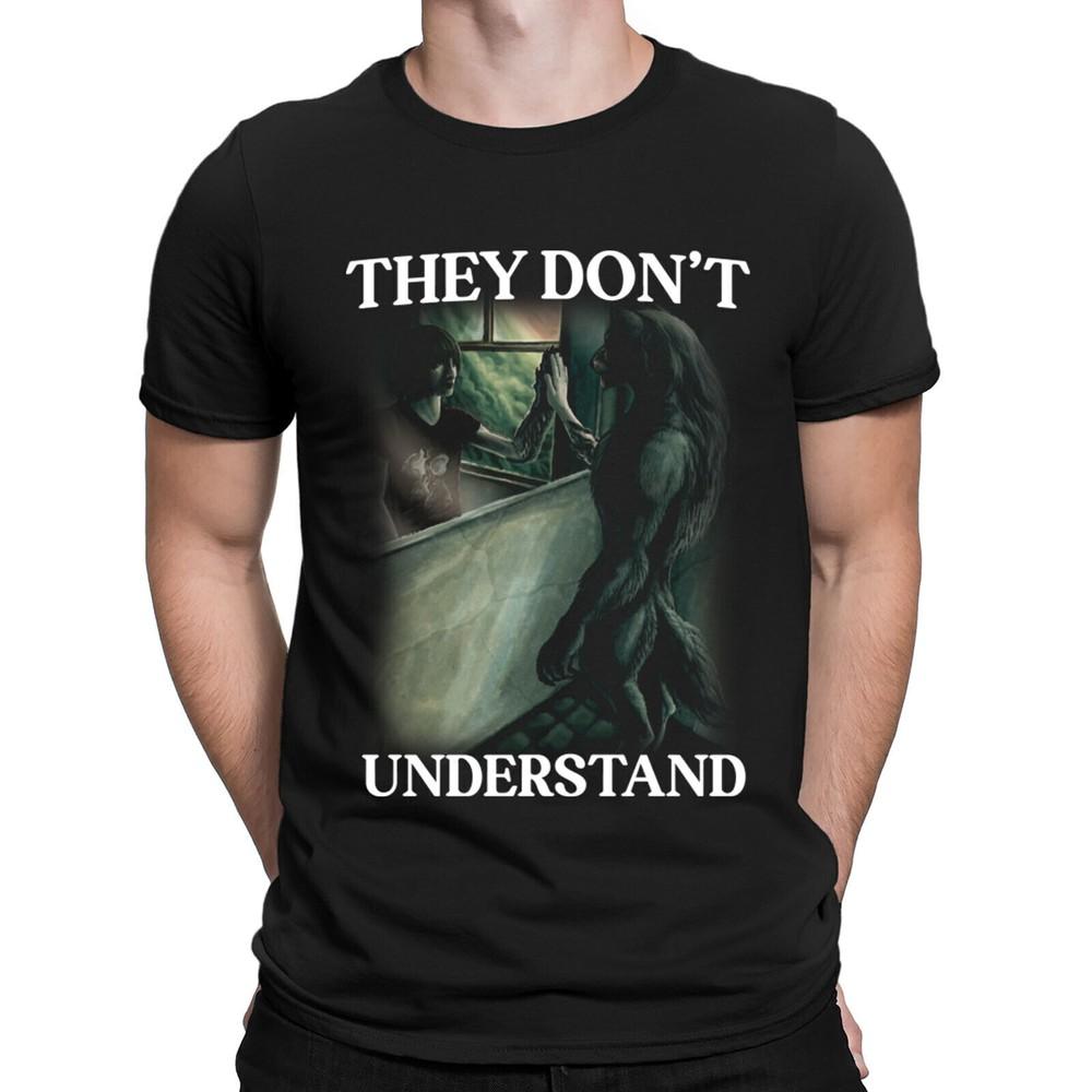 Wolf Ripping Meme Funny Offensive Gifts Werewolf Mens Womens TShirts Top #NED Unisex T-Shirt
