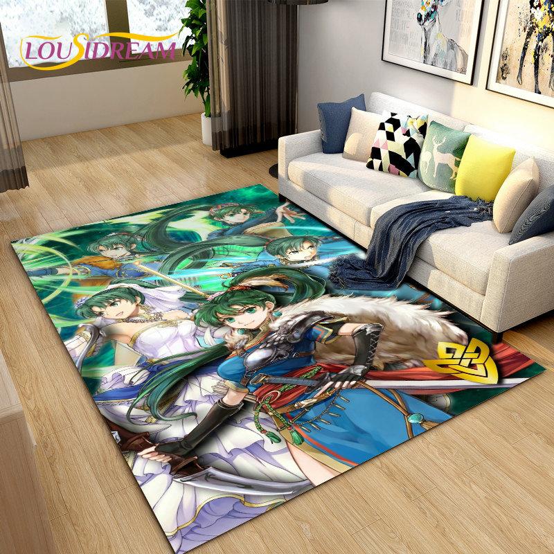 Game Gamer Fire Emblem Series Area Rug,Carpet Rug for Living Room Bedroom Sofa Doormat Decoration, Kids Play Non-slip Floor Mat