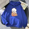 Bubu And Dudu Drink Bubble Tea Print Women Hoodie Kawaii Female Sweatshirt Harajuku Loose Long Sleeve Clothes