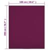 136252 vidaXL Drap-housse Jersey Bordeaux 100x200 cm Coton