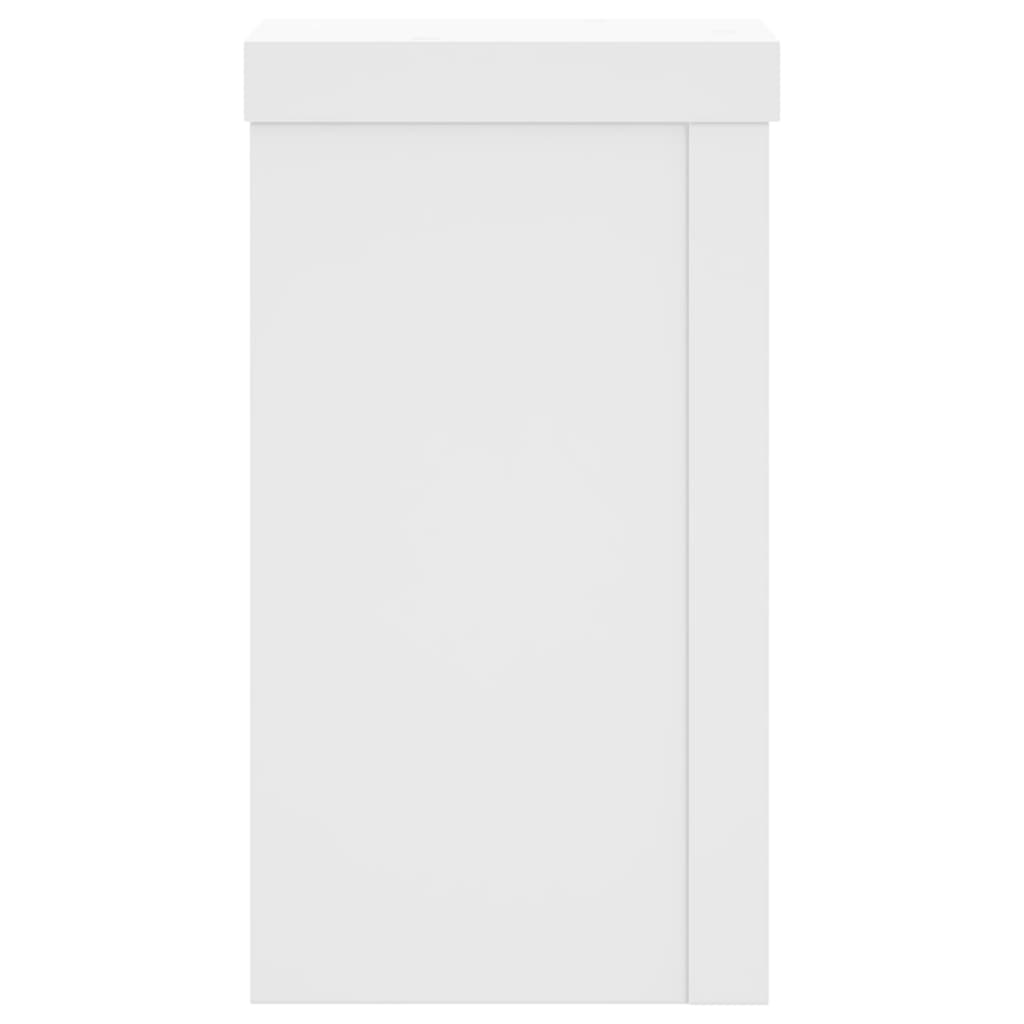 Vidaxl Podstawki Pod Doniczki, 2 Szt., Białe, 10X10X18 Cm