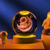 1pc 3D Crystal Ball Night Light Warm Light Birthday Gift of Night Light Creative Crystal Ball Desktop Decoration Birthday Gift