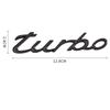 TURBO буква 3D металлическая наклейка Универсальный значок кузова автомобиля эмблема наклейка гальваническое украшение задней двери автомобиля авто