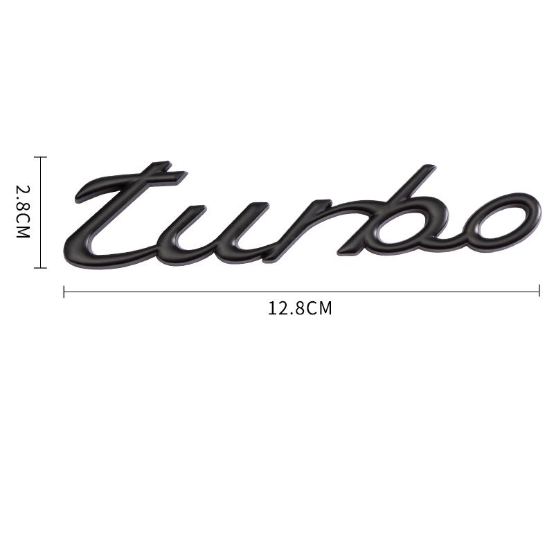 TURBO буква 3D металлическая наклейка Универсальный значок кузова автомобиля эмблема наклейка гальваническое украшение задней двери автомобиля авто