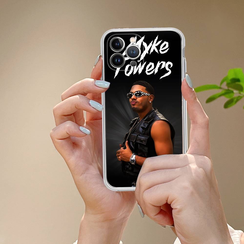 Myke Towers Rapper Transparent Phone Case For IPhone 17 Air 16 Pro Max 15 14 13 12 11Plus Shockproof Cover