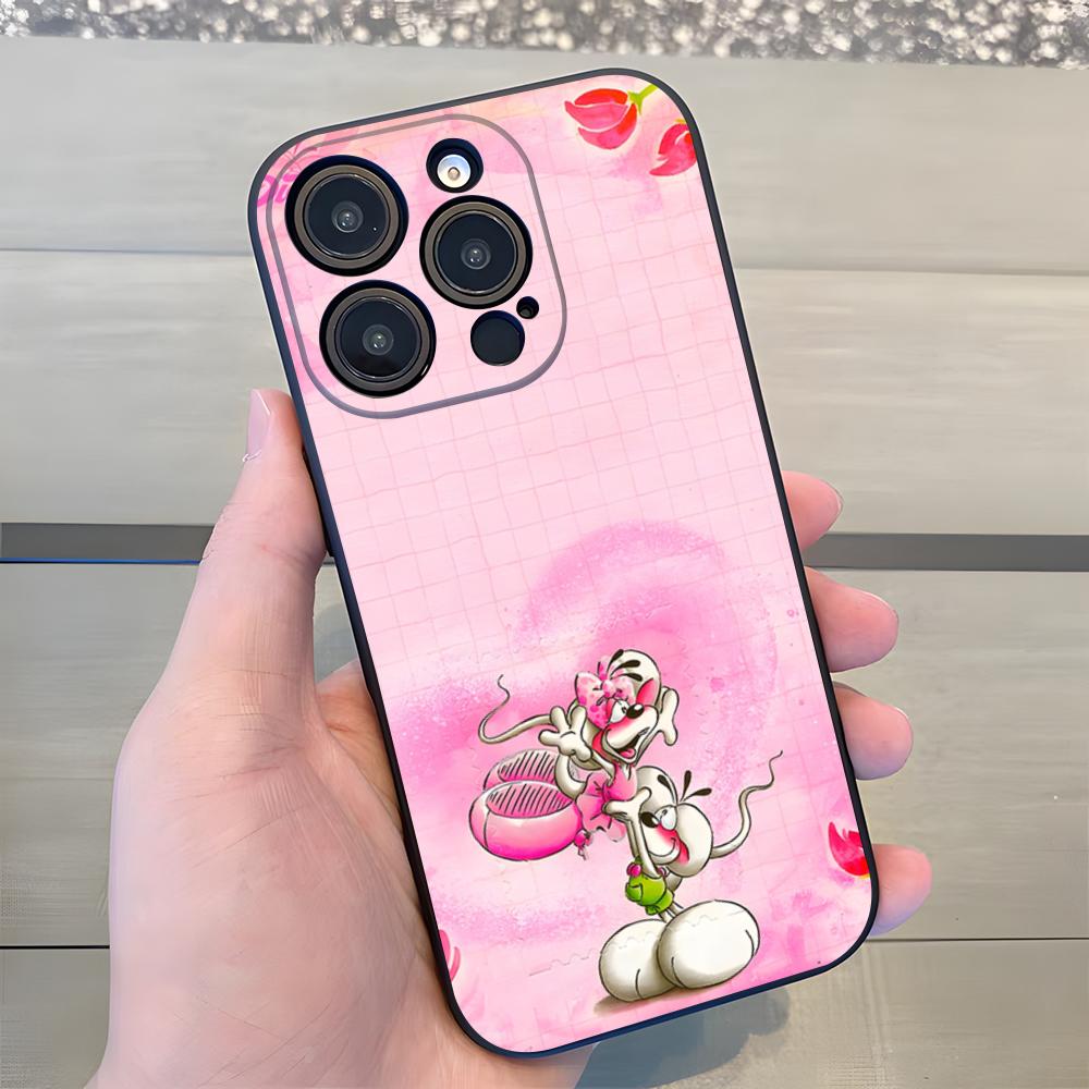 Чехол для телефона D-Diddl для iPhone 17 Air 16 E Pro Max 15 14 13 Mini 12 Pro 11 Max Plus Черный Мягкий корпус