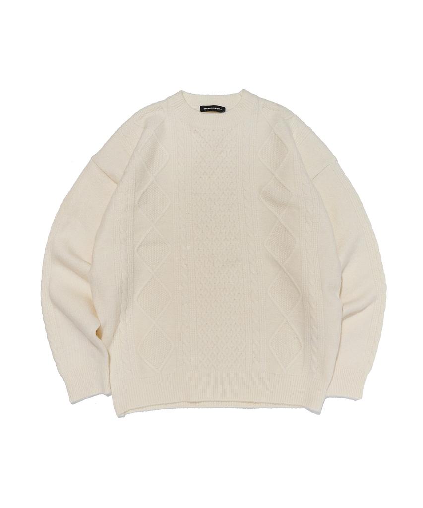 OTHERFITS Round Pattern Sweater (Ivory)