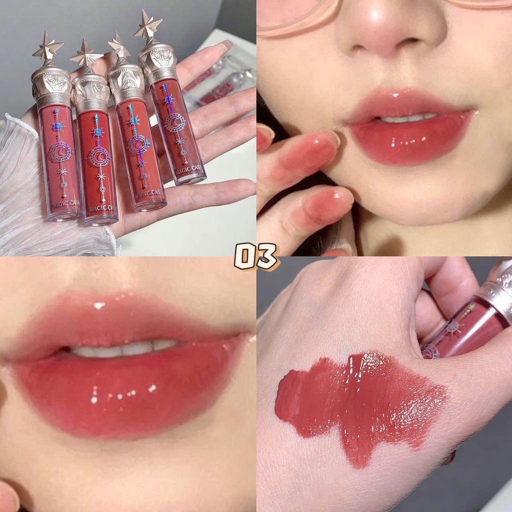 2025 Новый увлажняющий блеск для губ Mirror Lip Gloss Set Glass Glow Matte Lip Tint Lipstick Star Cosmetics