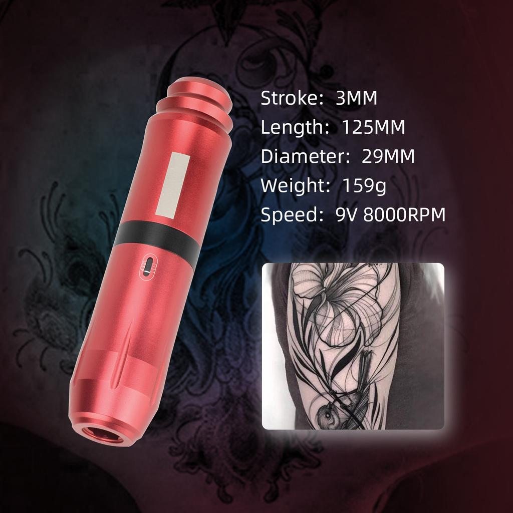 Aluminum Alloy Rotary Tattoo Pen Tattoo Machine Shader Liner Motor Power Cord Kit for Artists