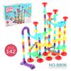 142PC Marble Run Super Set гигантские строительные блоки с дорожкой и катящимися шариками образовательная конструкторская детская игрушка прочный пластик
