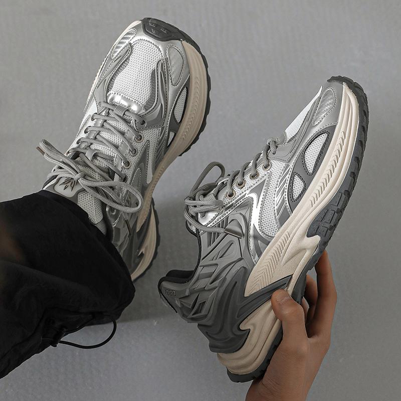 Men Daddy Vulcanize Shoes Four Seasons New Casual All-match Ladies Light Breathable Thick Sole Increase Outdoor Running Footwear