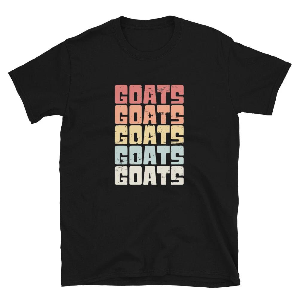 Goats Retro Vintage Design Funny Goat Classic Fit T-Shirt