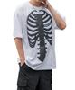 IMPROMES Casual SIDEWAYSTANCE Foam Bone Short Sleeve T-Shirt, Men's, White