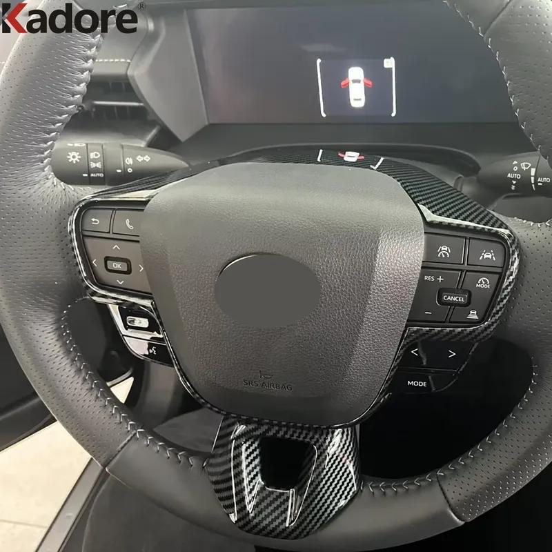 Для Toyota Camry 2024 2025 Накладка-декоративная панель рулевого колеса из углеродного волокна, элементы отделки интерьера, аксессуары