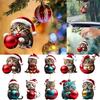 Vibrant Color Super Cute Cat Car Charm Acrylic Santa Hat Kitten Christmas Tree Hanging Decoration Gift Home Decor